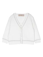 La Stupenderia cardigan boutonné à col v - Blanc