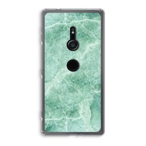 Groen marmer: Sony Xperia XZ2 Transparant Hoesje