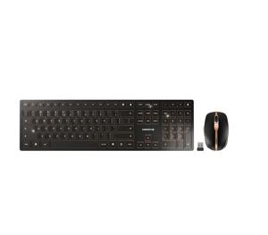 CHERRY DW 9100 SLIM toetsenbord RF-draadloos + Bluetooth QWERTY Amerikaans Engels Zwart