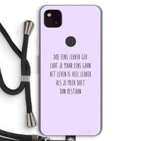 Gek: Pixel 4a 5G Transparant Hoesje met koord