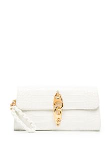 TOM FORD pochette à effet peau de crocodile - Blanc