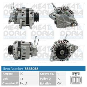 Meat Doria Alternator/Dynamo 5535058