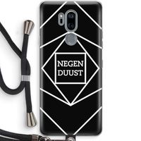 Negenduust geometrisch: LG G7 Thinq Transparant Hoesje met koord