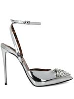 Philipp Plein escarpins à ornements en cristal 100 mm - Argent