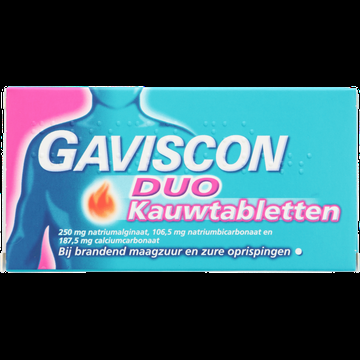 Gaviscon Duo kauwtabletten bij brandend maagzuur, 48 stuks bij Jumbo