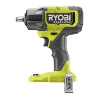 Slagmoersleutel - RYOBI - Borstelloos - 18V - 4 standen: 200 / 350 / 700 Nm - Losdraaien 900 Nm - 1/2 aandrijfvierkant