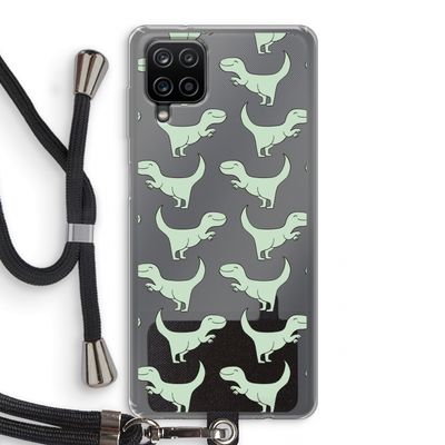 Dinos: Samsung Galaxy A12 Transparant Hoesje met koord