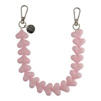 Telefoonkoord Heart - Babyroze - Zilver Telefoonkoord Heart - Babyroze - Zilver