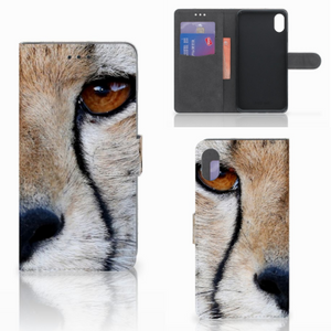 Apple iPhone Xs Max Telefoonhoesje met Pasjes Cheetah