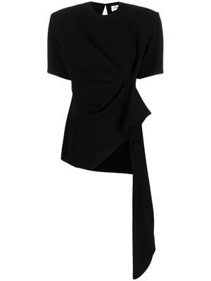 Mônot chemise à ourlet évasé - Noir