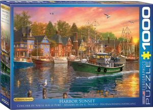 Harbor Sunset - Dominic Davison Puzzel 1000 Stukjes