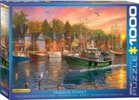 Harbor Sunset - Dominic Davison Puzzel 1000 Stukjes - thumbnail