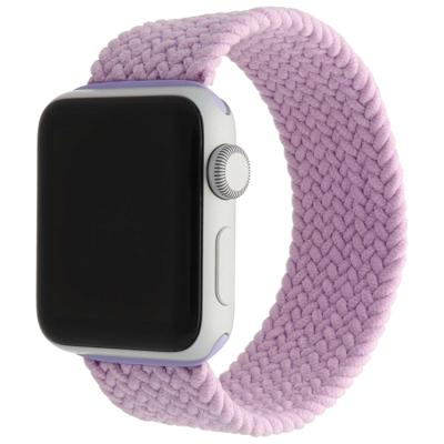 Apple Watch Nylon Gevlochten Solo Band - Lichtpaars - 44, 45, 46 & 49mm - S