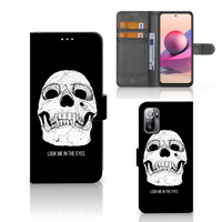 Telefoonhoesje met Naam Xiaomi Redmi Note 10/10T 5G | Poco M3 Pro Skull Eyes - thumbnail