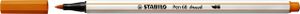 STABILO Pen 68 brush, premium brush viltstift, oranje, per stuk