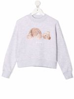 Palm Angels Kids sweat à imprimé Teddy Bear - Gris