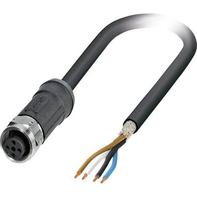 Phoenix Contact 1454163 Sensor/actuator connector, geassembleerd M12 Aantal polen (sensoren): 4 Bus, recht 5.00 m 1 stuk(s)