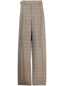 Etudes pantalon imprimé à coupe ample - Marron