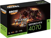 Inno 3D Nvidia GeForce RTX 4070 Videokaart Twin X2 12 GB GDDR6X-RAM PCIe x16 HDMI, DisplayPort - thumbnail