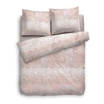 Heckett & Lane dekbedovertrek Lux - roze - 240x200/220 cm