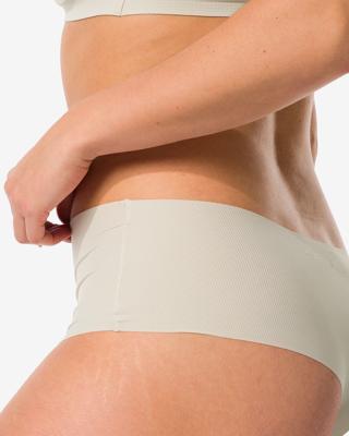 140 Damesstring Hoge Taille Micro Rib Gebroken Wit (gebroken wit)