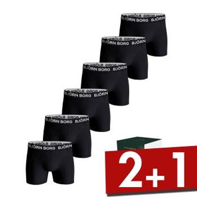 BjÃ¶rn Borg 6 stuks Cotton Stretch Boxer And Toilet Case * Actie *