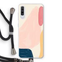 Saturday Flow: Samsung Galaxy A70 Transparant Hoesje met koord Saturday Flow: Samsung Galaxy A70 Transparant Hoesje met koord