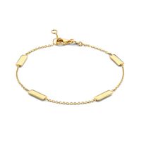 Armband Staafjes geelgoud 17-18,5 cm