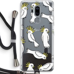 Papegaai: LG G7 Thinq Transparant Hoesje met koord