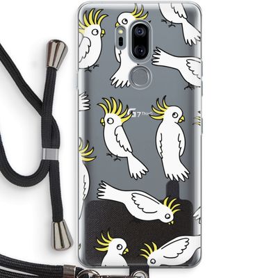 Papegaai: LG G7 Thinq Transparant Hoesje met koord