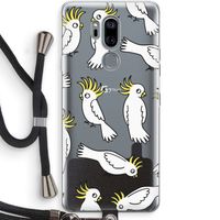 Papegaai: LG G7 Thinq Transparant Hoesje met koord