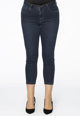 Yoek Jeans met rits | Donker Blauw | Maat 56