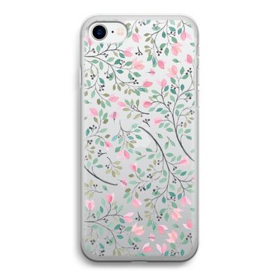 Sierlijke bloemen: iPhone SE 2020 Transparant Hoesje