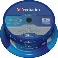 Verbatim BD-R Blu-Ray 25GB 6x 25st. No-ID Cakebox - thumbnail