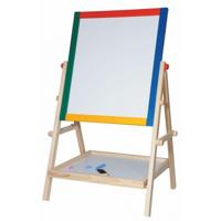 Speelgoed schoolbord/whiteboard - staand - 38 x 65,5 cm - schooltje spelen