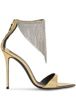 Giuseppe Zanotti sandales Intriigo Crystal 105 mm - Or