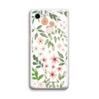 Botanical sweet flower heaven: Google Pixel 3 Transparant Hoesje