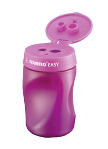 STABILO EASYsharpener, ergonomische 3 in 1 puntenslijper, rechtshandig, roze, per stuk