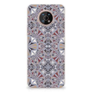 Nokia G50 TPU Siliconen Hoesje Flower Tiles