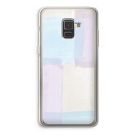 Square pastel: Samsung Galaxy A8 (2018) Transparant Hoesje