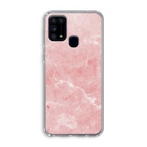 Roze marmer: Samsung Galaxy M31 Transparant Hoesje