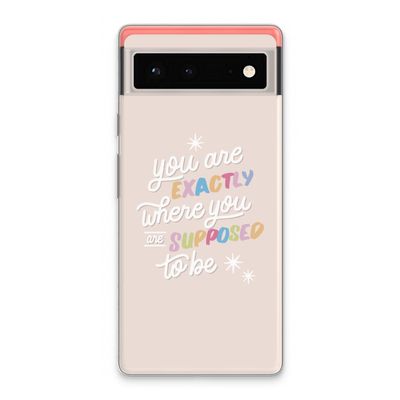 Right Place: Google Pixel 6 Transparant Hoesje
