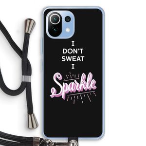 Sparkle quote: Xiaomi Mi 11 Lite Transparant Hoesje met koord