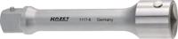 HAZET Verlengstuk 1117-8 · 1 inch (25 mm) vierkant hol · 1 inch (25 mm) vierkant massief · Lengte: 200 mm