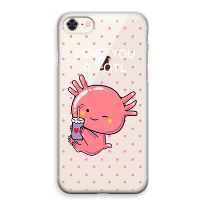 Love You A Lotl: iPhone 8 Transparant Hoesje