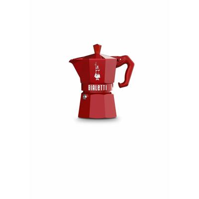 Percolator Bialetti MOKA EXCLUSIVE Rood Aluminium 3 Koppar
