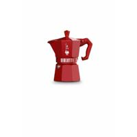 Percolator Bialetti MOKA EXCLUSIVE Rood Aluminium 3 Koppar