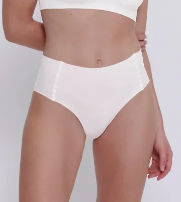 Zero Feel taille slip dames 2.0 - High waist - Hoge naadloze dames onderbroek - Katoenen kruisje - Schijnt niet door - Zwart - Huidskleur - Donkerblauw