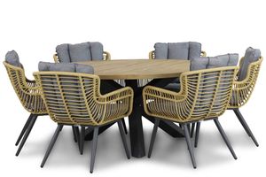 Coco Azzano/Rockville 160 cm dining tuinset 7-delig