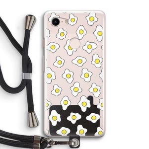 Spiegeleitjes: Pixel 3 Transparant Hoesje met koord